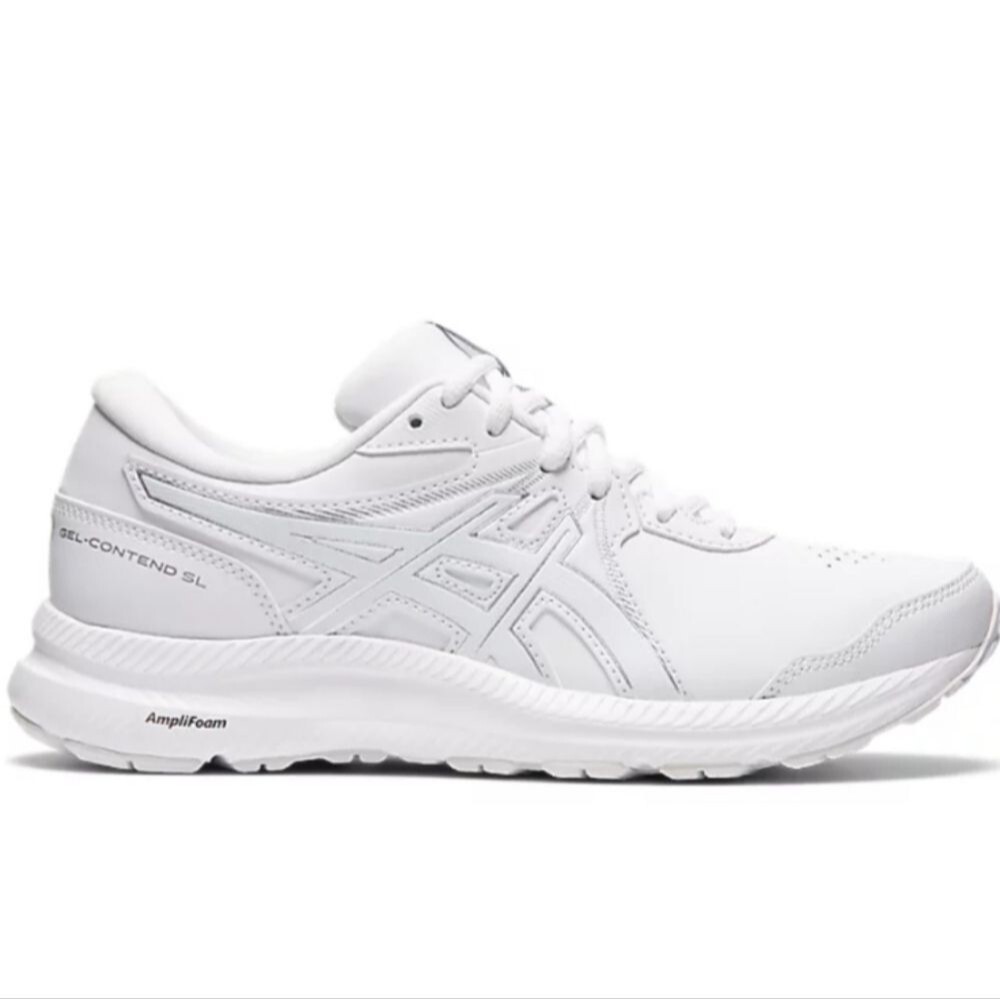 Asics Women's Gel-Contend Walker Sneakers Running Shoes, White, Sz 9.5